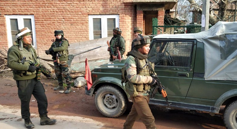 Three militants killed, four army soldiers injured on LoC